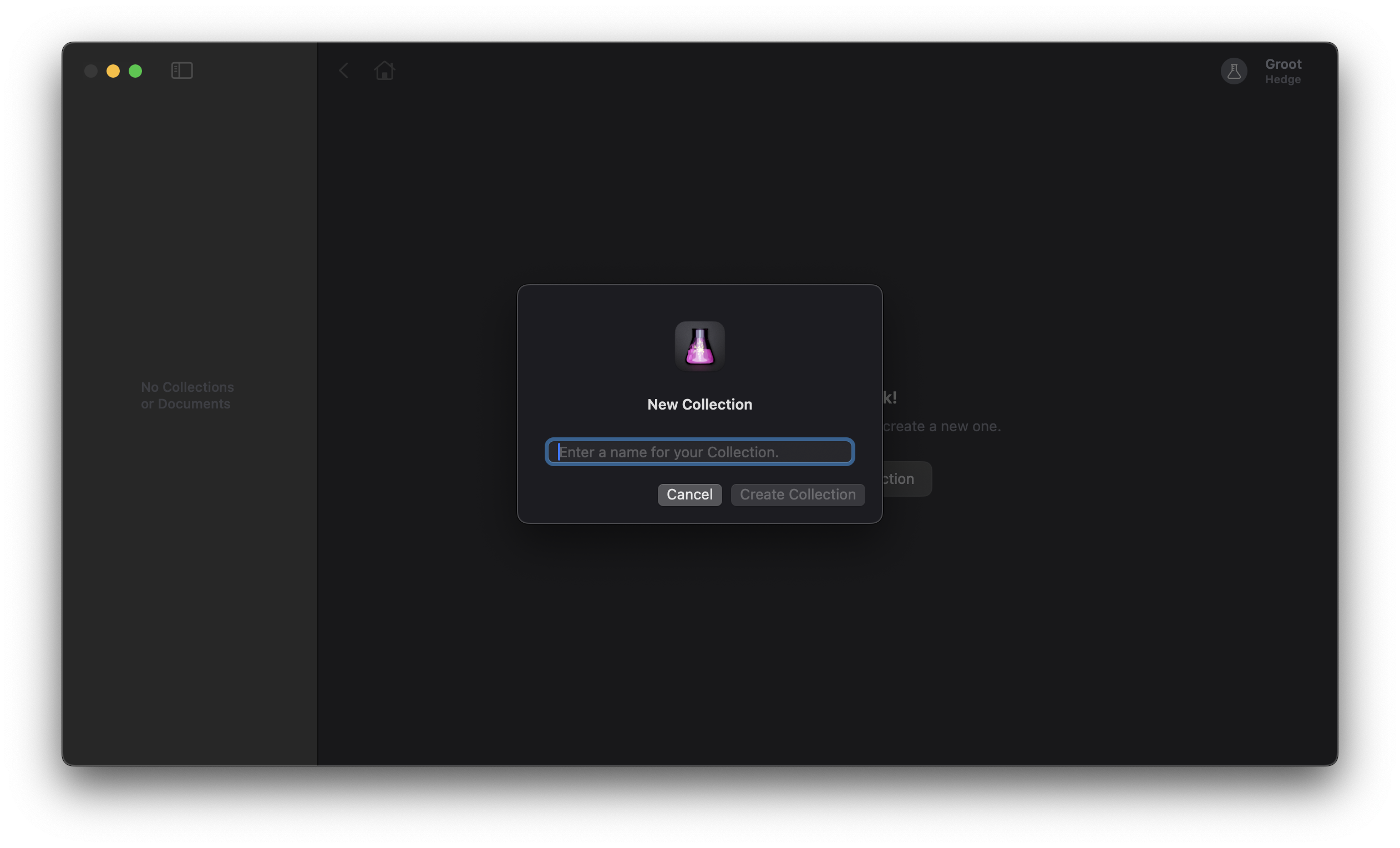 Create a new collection